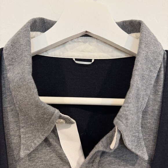 Kit + Ace Mens Layered Button Open Front Knit Cardigan Sweater Preppy Academia - Picture 4 of 8